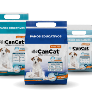 PAÑOS EDUCATIVOS ABSORBENTES CAN CAT