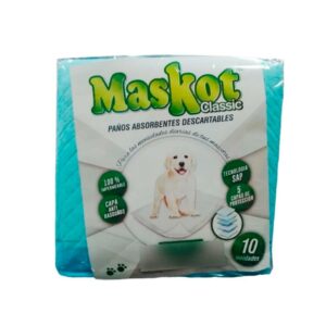 Paños Sanitarios Perro Maskot Classic 45cm X 65cm 20 Unidades