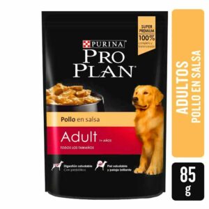 POUCH PRO PLAN PERRO ADULTO Y SENIOR ACTIVE MIND +7 (POLLO) 85 GR