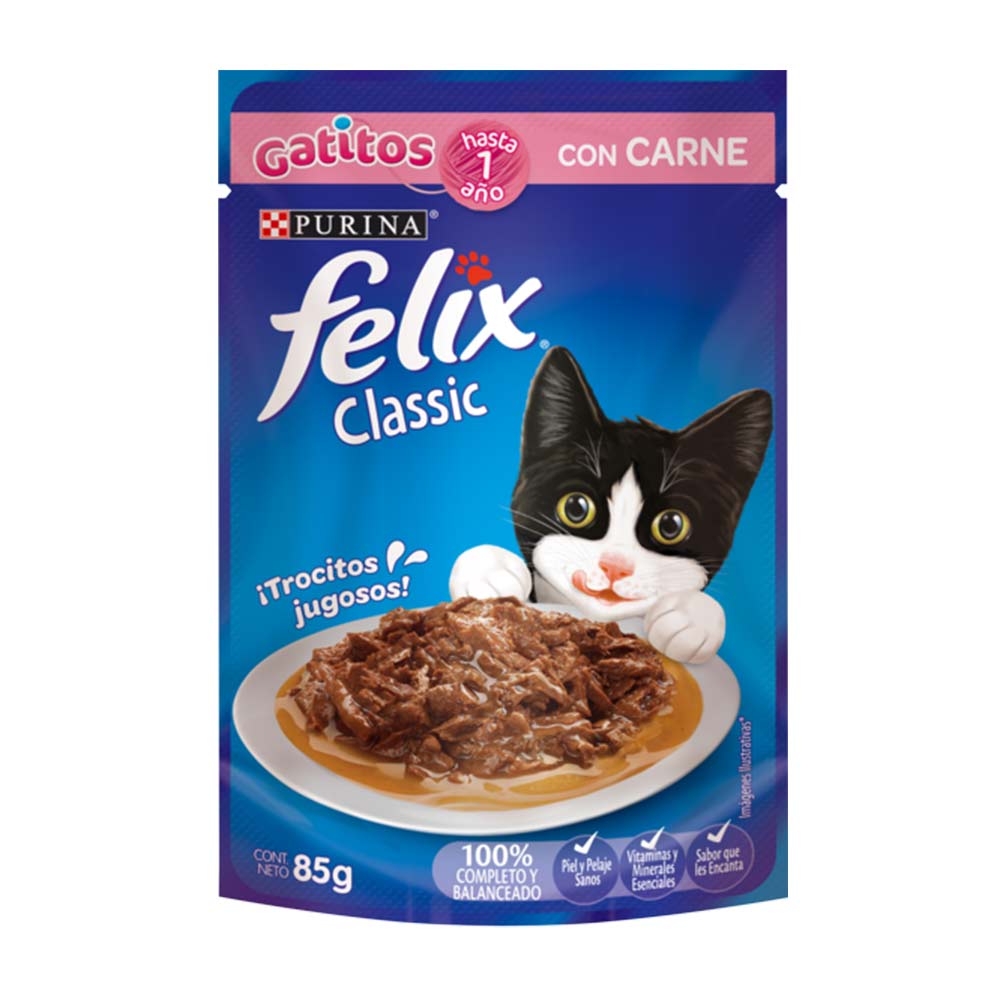 Pouch Purina Felix para Gatos Adultos y Cachorros - Imagen 9