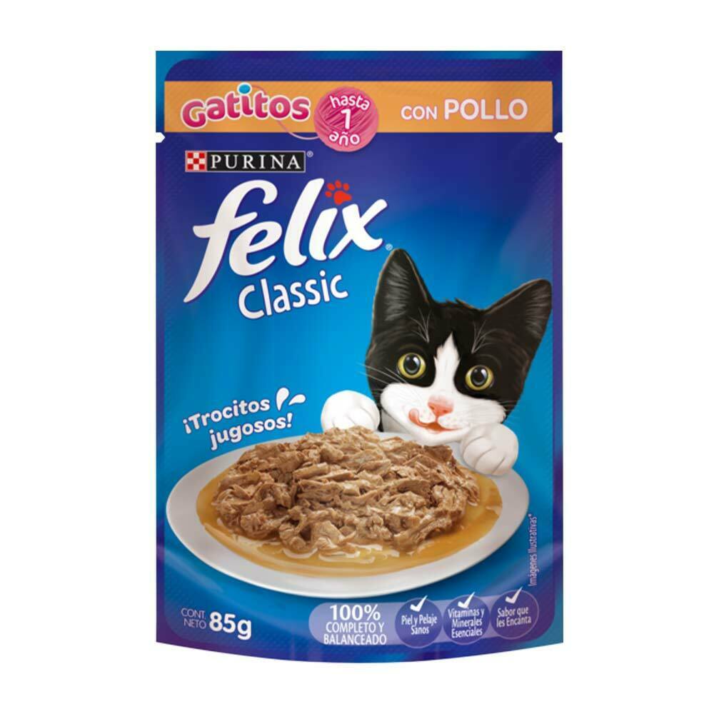 Pouch Purina Felix para Gatos Adultos y Cachorros - Imagen 11